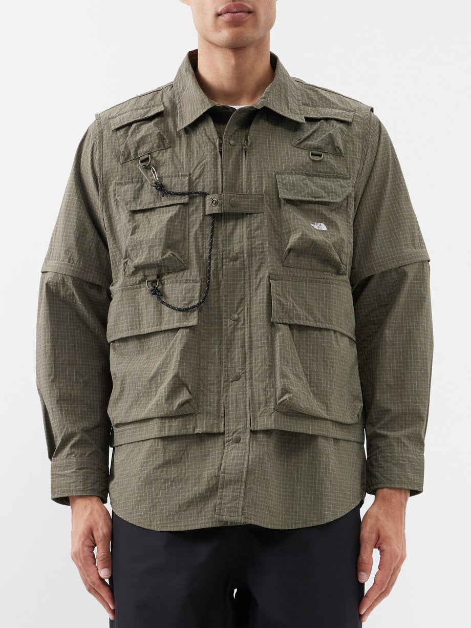 The North Face Black Series Patch-pocket ripstop shirt