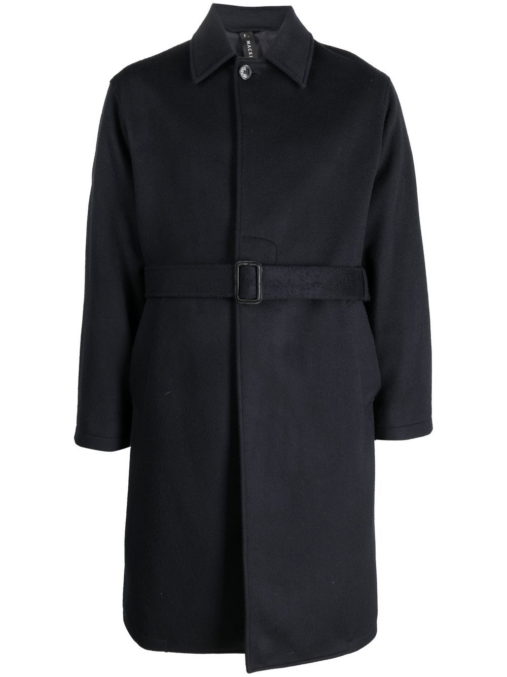 Mackintosh belted wool-cashmere blend trench coat - WARDROB