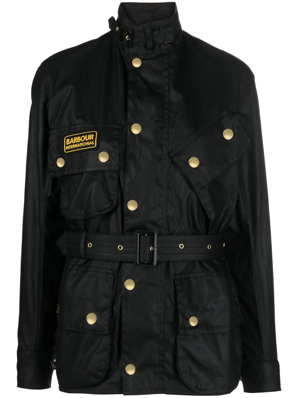 Barbour International belted military jacket - WARDROB