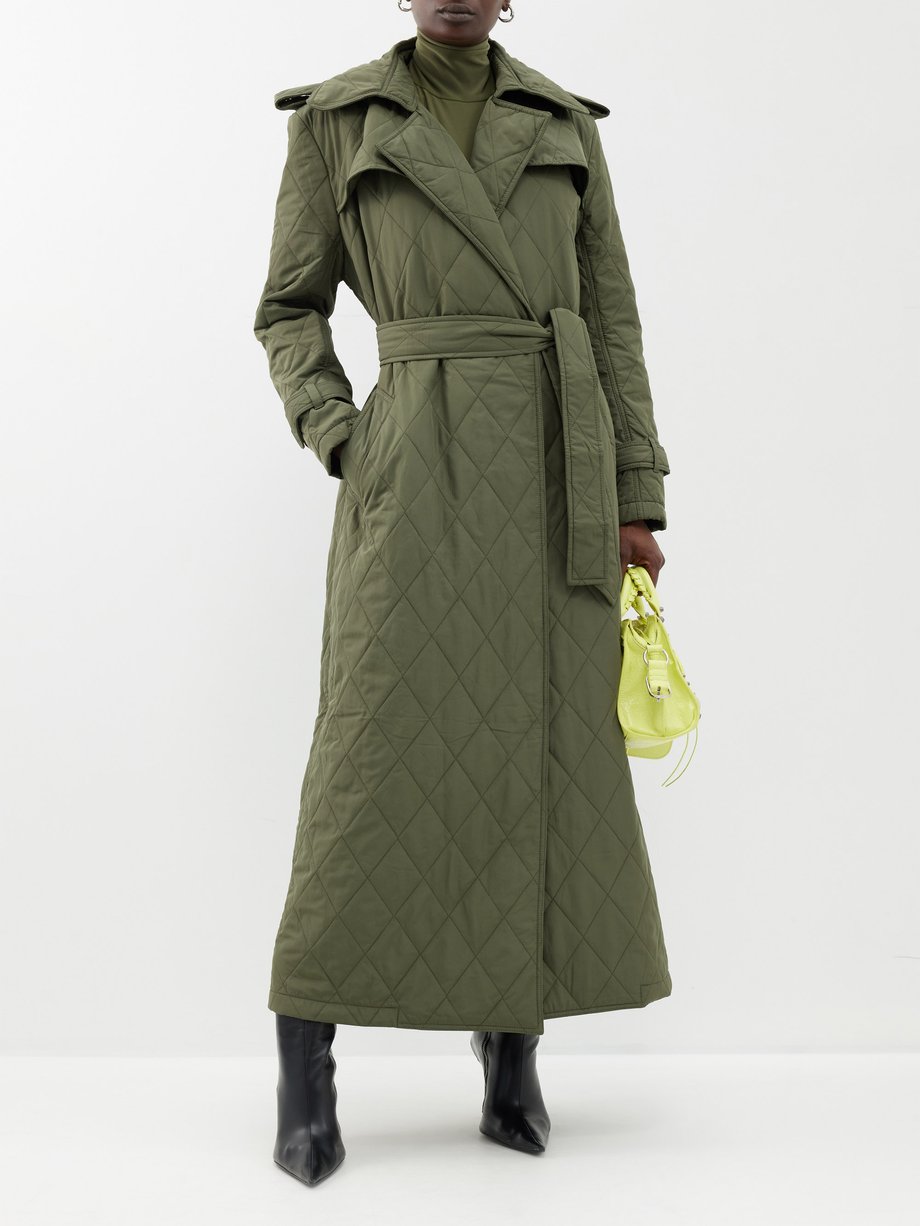 Norma Kamali Quilted trench coat - WARDROB