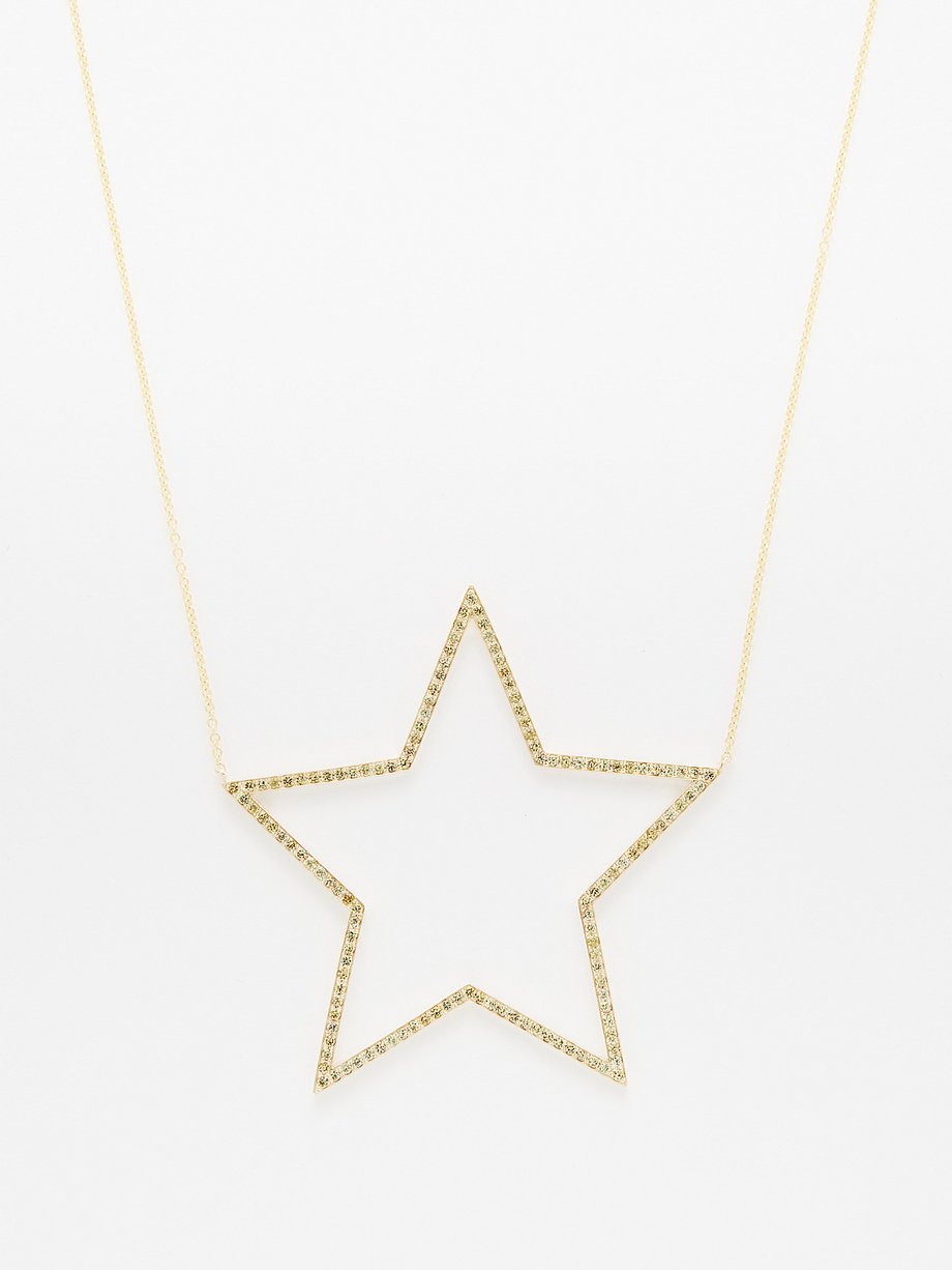 Roxanne First Giant Star sapphire & 14kt gold necklace - WARDROB